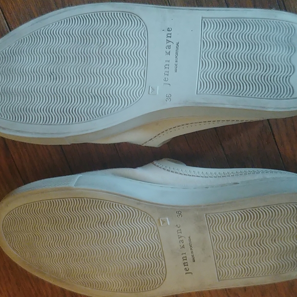 Jenni Kayne size 36 white flats canvas slider sneaker - Picture 2 of 2